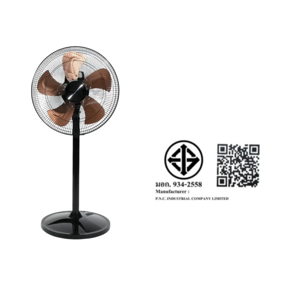 พัดลมตั้งพื้น ACCORD PREVAIL AC-16-40 HP สีดำ